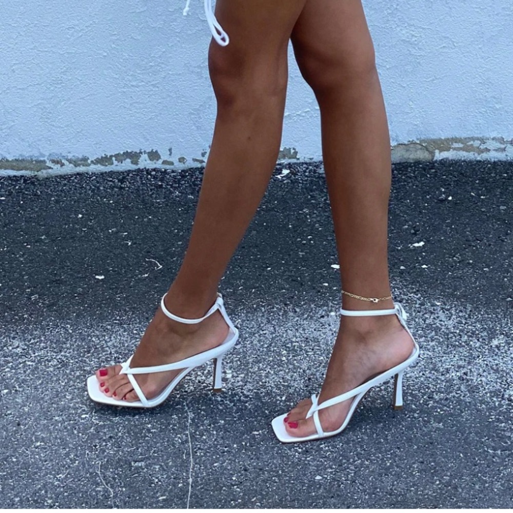 NWT Princess Polly Stefani Heel White